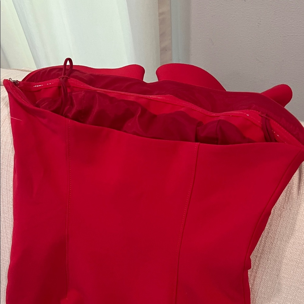 cinq a sept Hot Pink Strapless Bodycon Mini Dress - Picture 7 of 16